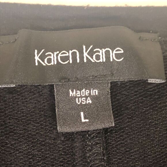 Karen Kane Sweater Womens Black Large Oversized Quiet Luxury Dark Academia Goth - Picture 4 of 5